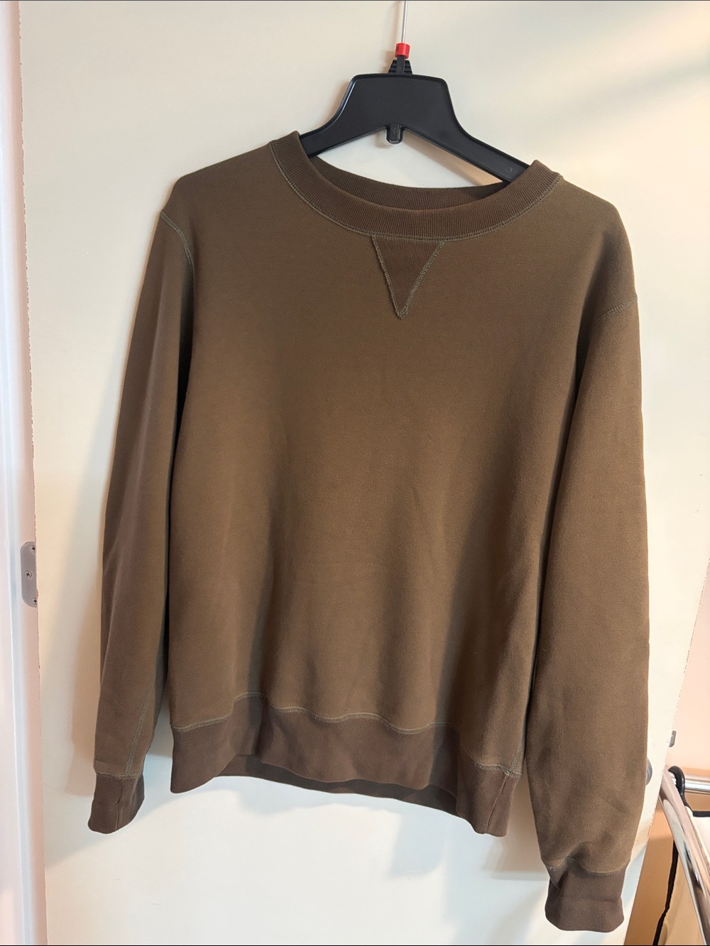 Naked & Famous Denim Olive Crewneck Sweatshirt